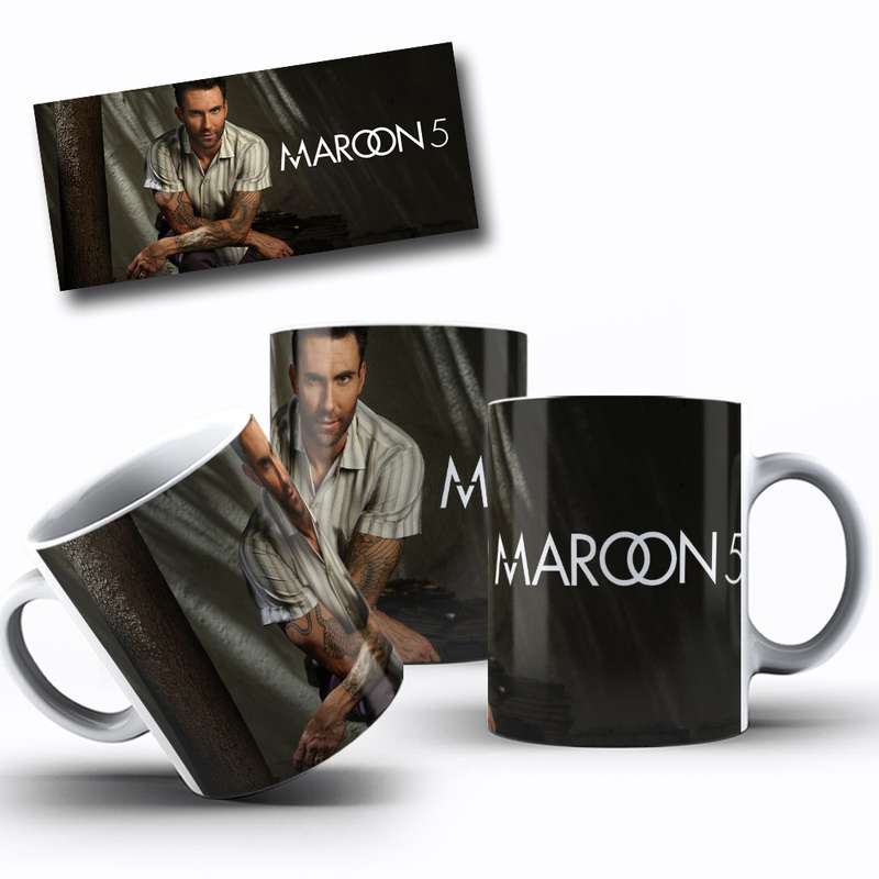 Arte Para Caneca Maroon 5 Cantor 4