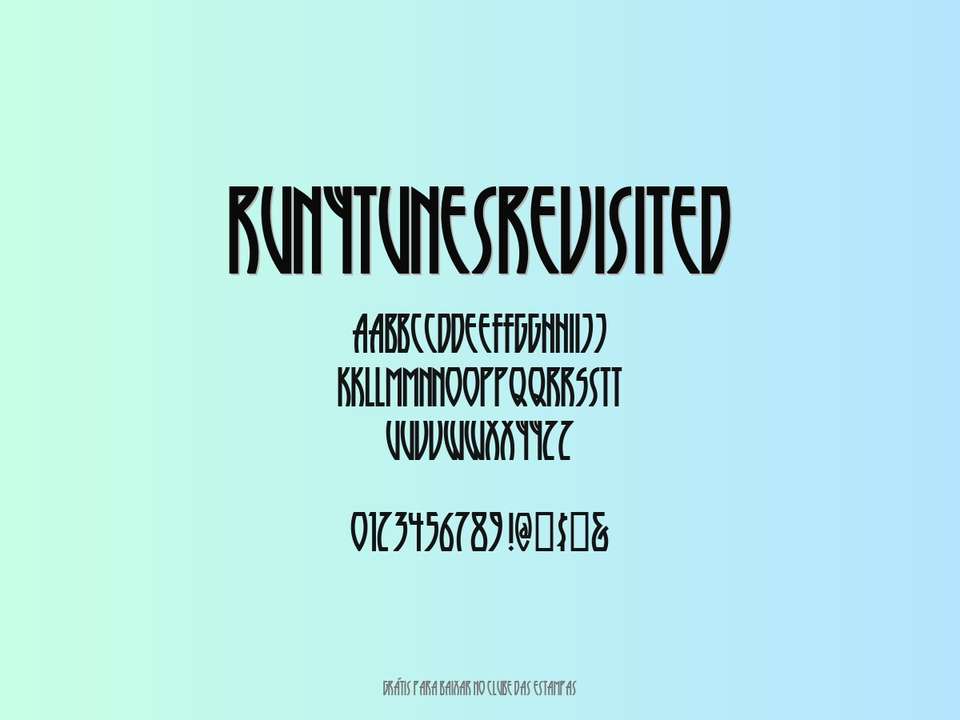 Fonte Runytunesrevisited Grátis Para Baixar