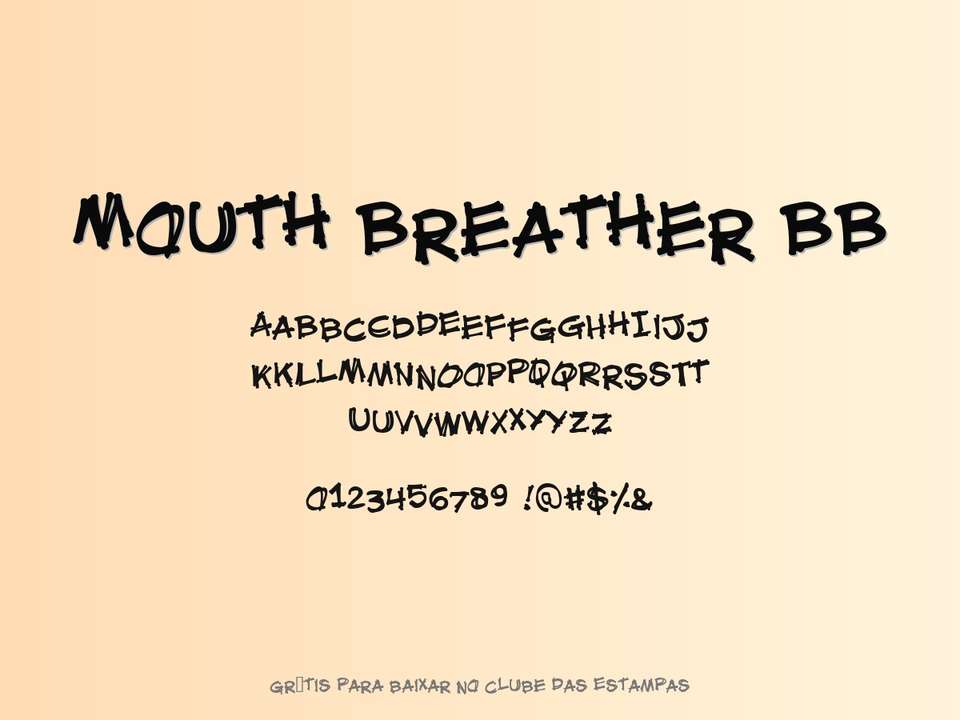 Fonte Mouth Breather Bb Grátis Para Baixar