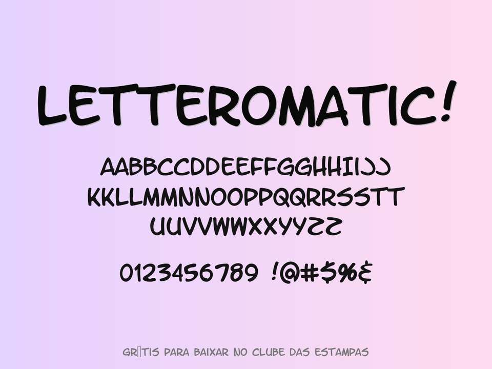 Fonte Letteromatic! Grátis Para Baixar
