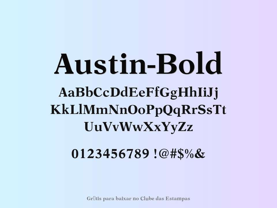 Fonte Austin Bold Grátis Para Baixar