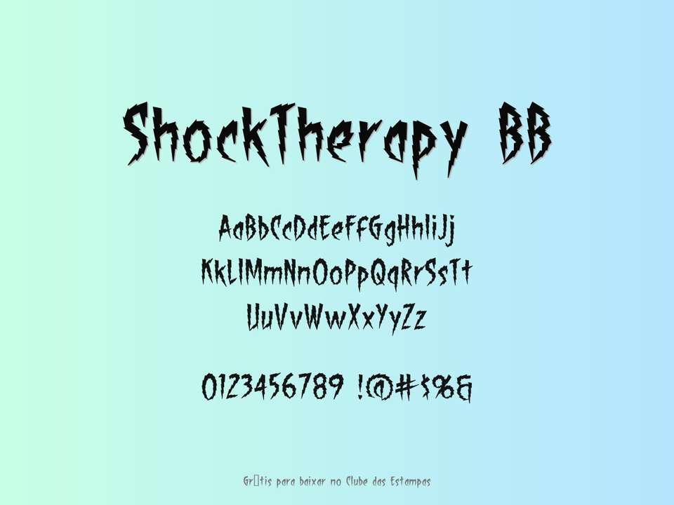 Fonte Shocktherapy Bb Grátis Para Baixar
