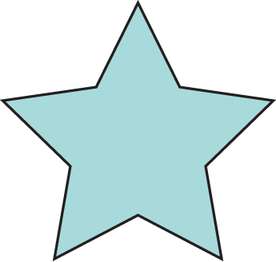 Estrela Geométrica Azul Claro Símbolos Png Grátis Para Baixar
