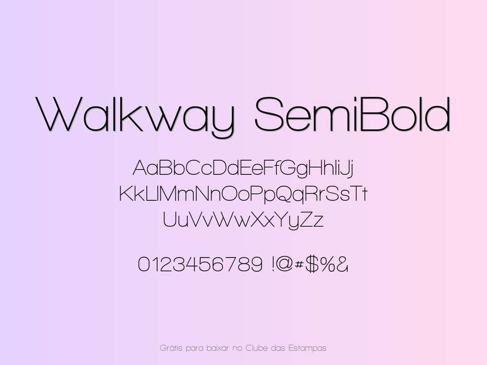 Fonte Walkway Semibold Grátis Para Baixar
