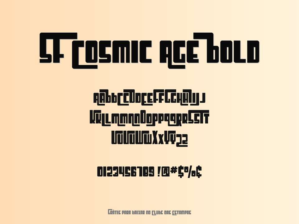 Fonte Sf Cosmic Age Bold Grátis Para Baixar