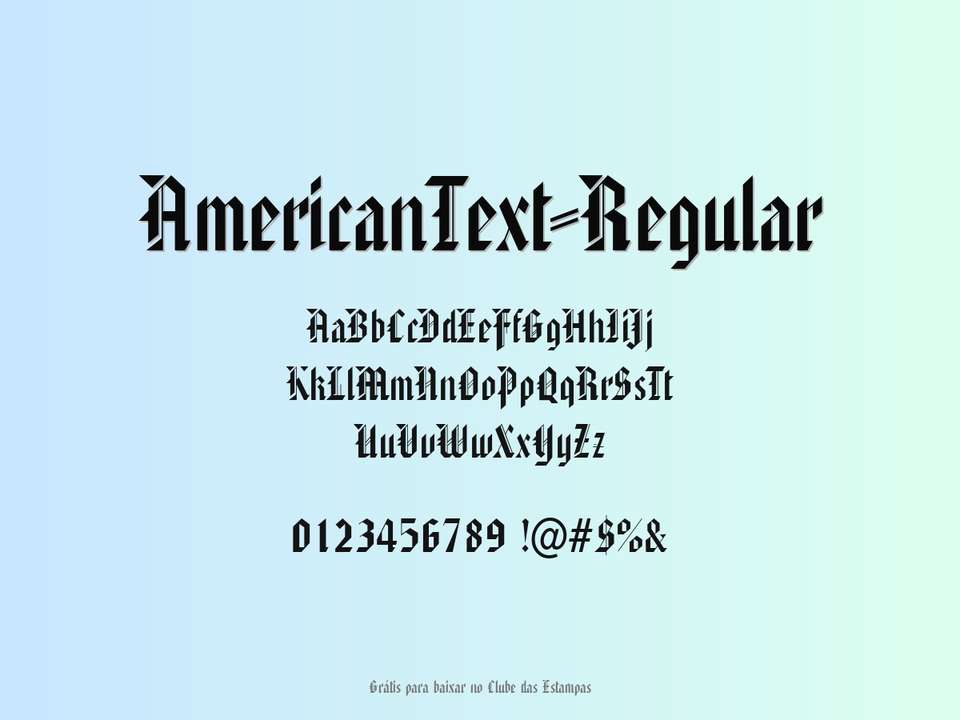 Fonte Americantext Regular Grátis Para Baixar