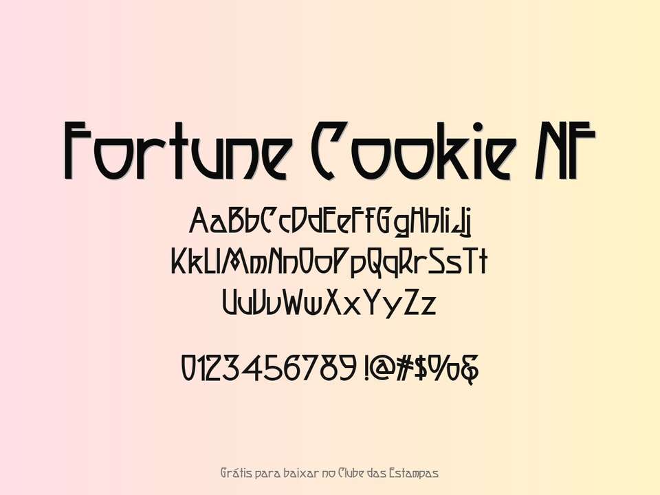 Fonte Fortune Cookie Nf Grátis Para Baixar
