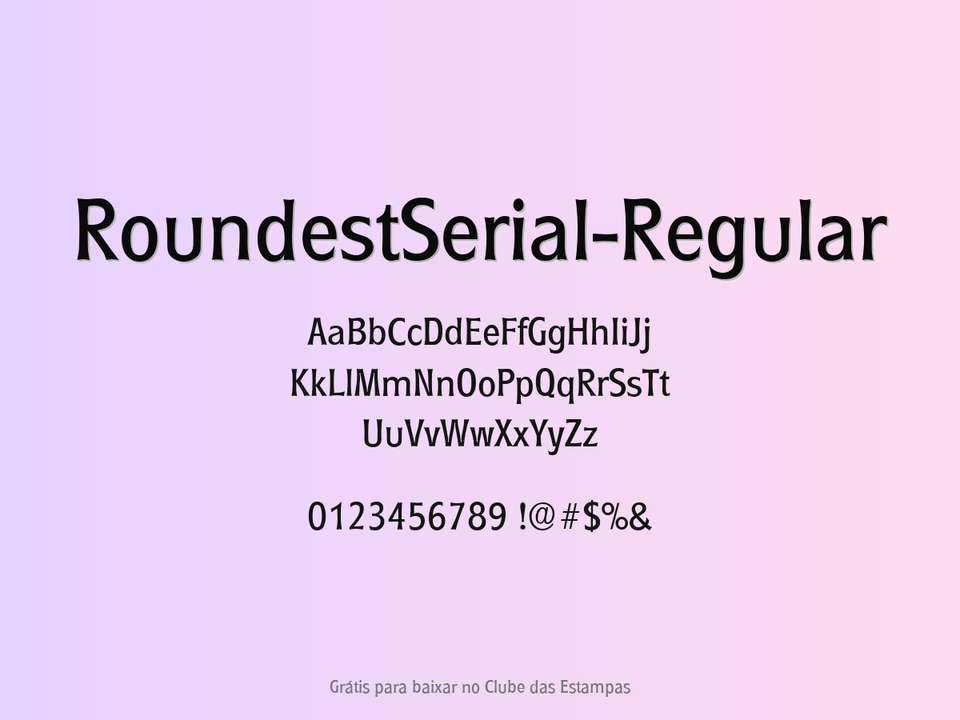 Fonte Roundestserial Regular Grátis Para Baixar