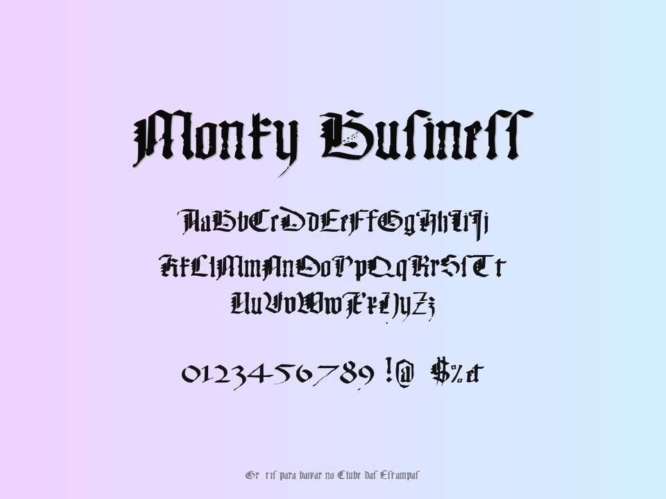 Fonte Monky Business Grátis Para Baixar