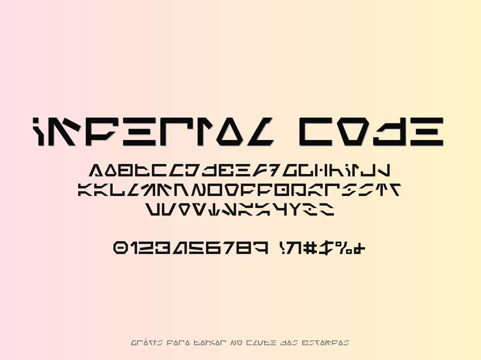 Fonte Imperial Code Grátis Para Baixar