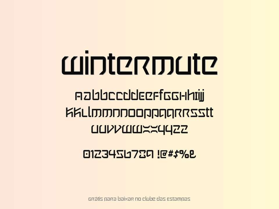 Fonte Wintermute Grátis Para Baixar