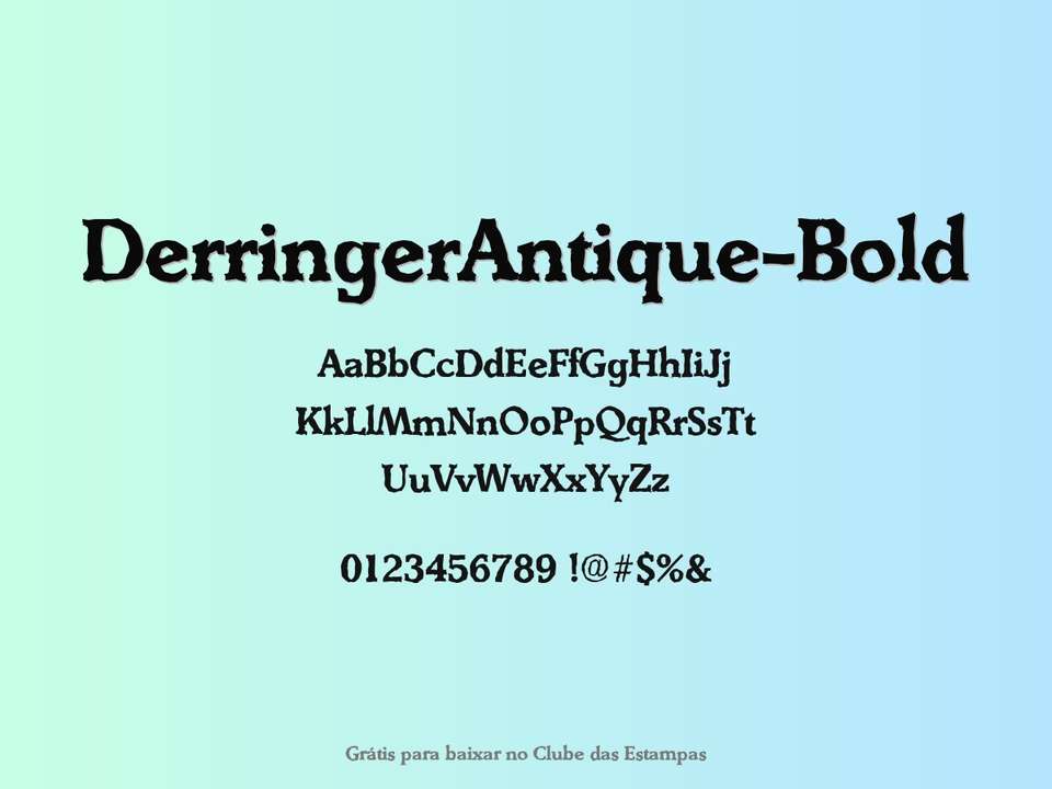 Fonte Derringerantique Bold Grátis Para Baixar