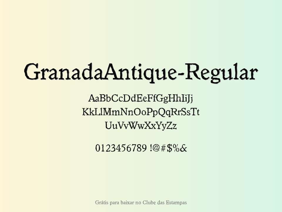 Fonte Granadaantique Regular Grátis Para Baixar