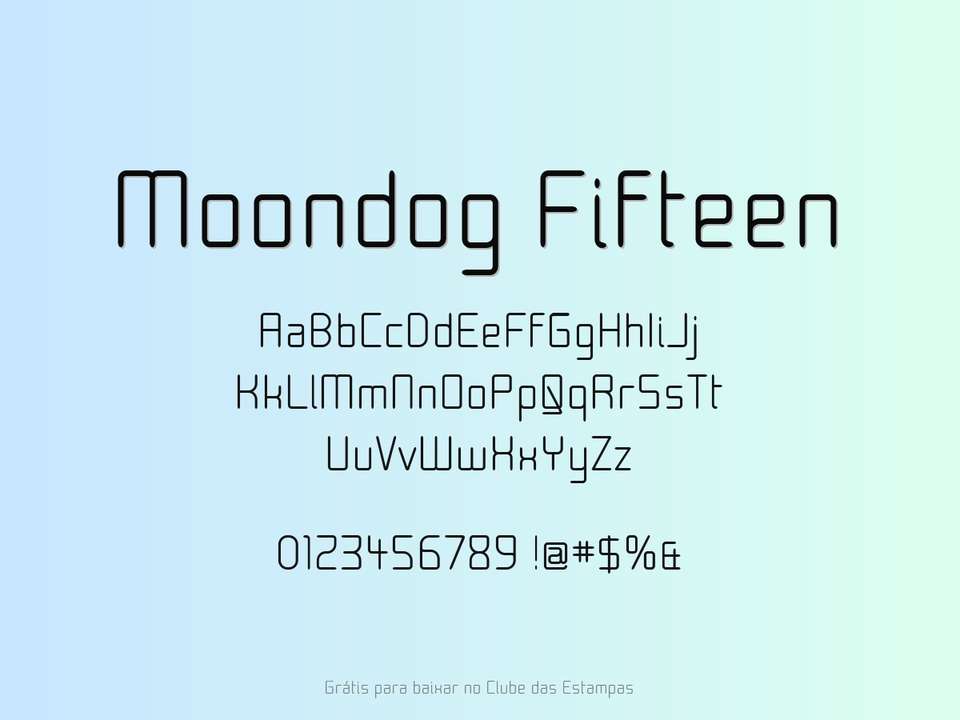 Fonte Moondog Fifteen Grátis Para Baixar