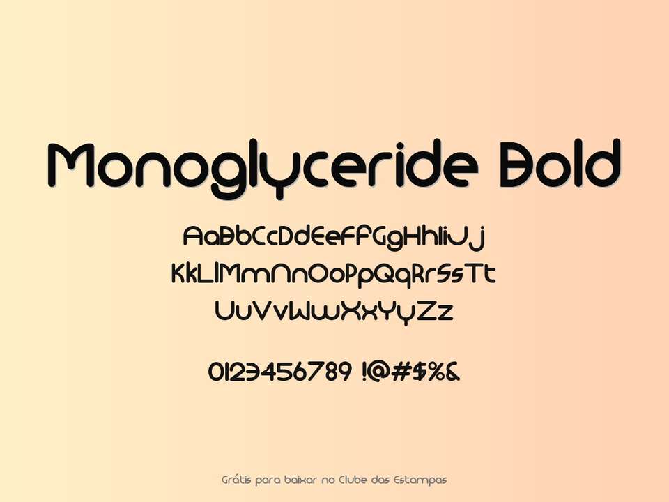 Fonte Monoglyceride Bold Grátis Para Baixar