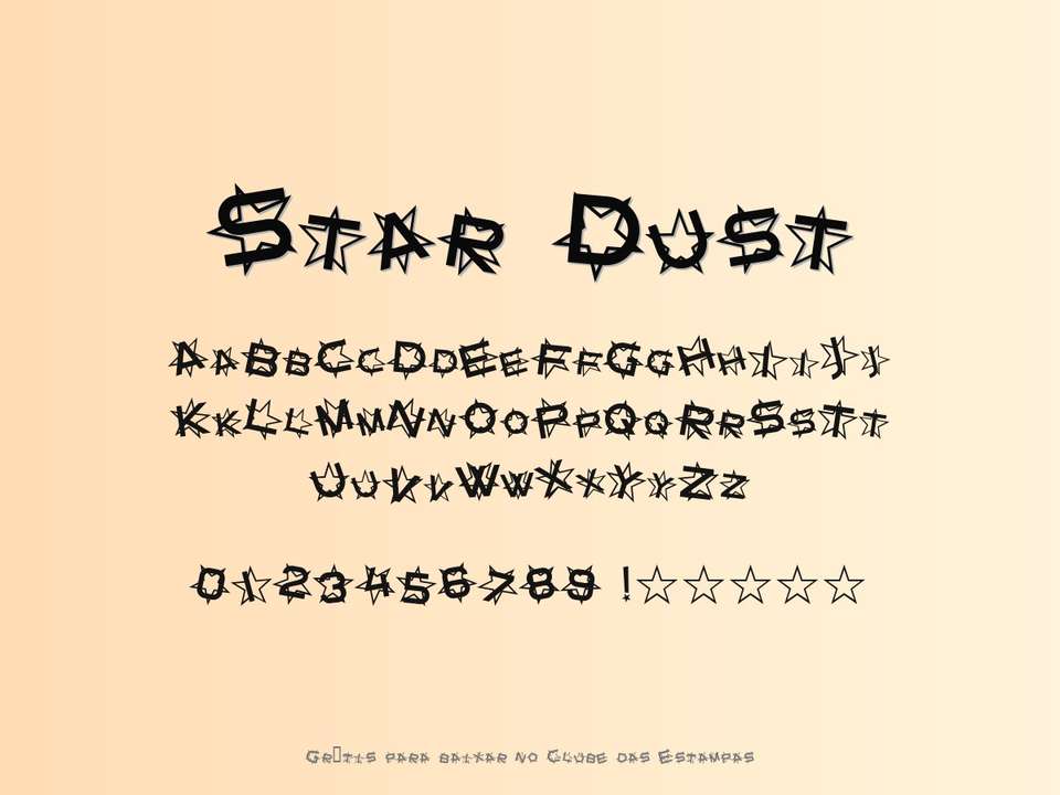 Fonte Star Dust Grátis Para Baixar