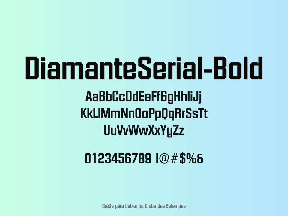Fonte Diamanteserial Bold Grátis Para Baixar