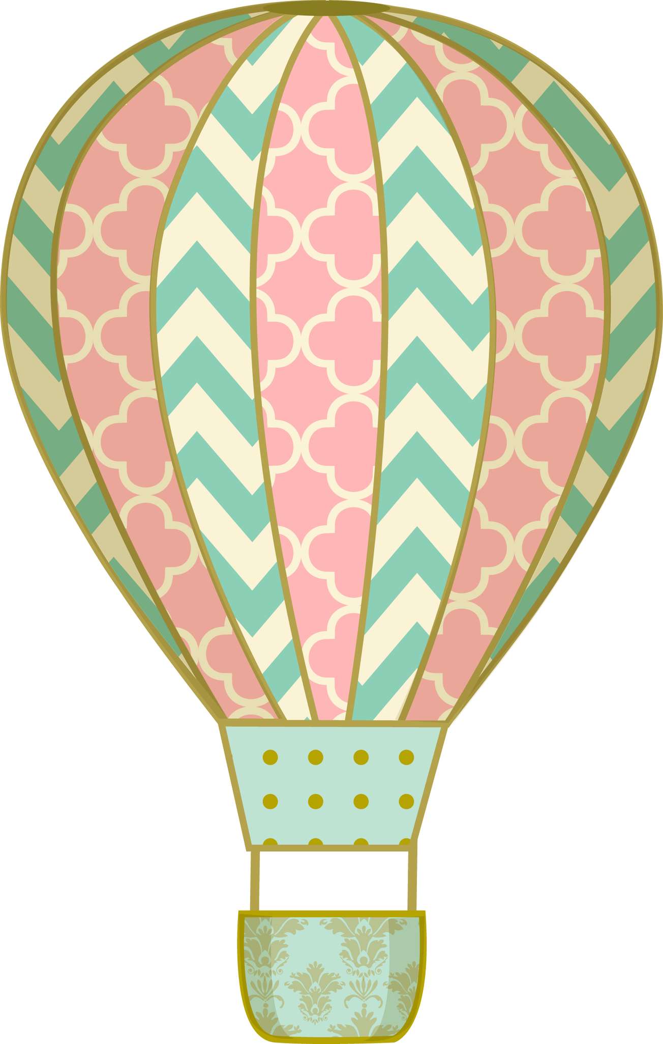 Balão De Ar Quente Decorativo Decoração Png Grátis Para Baixar