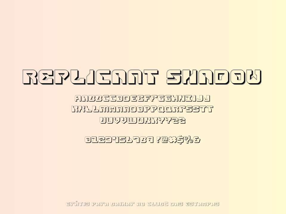 Fonte Replicant Shadow Grátis Para Baixar