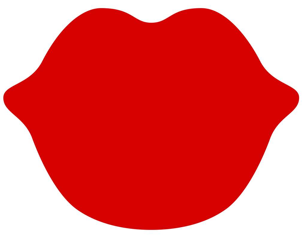 Lábios Vermelhos Estilizados Beleza Png Grátis Para Baixar Arte