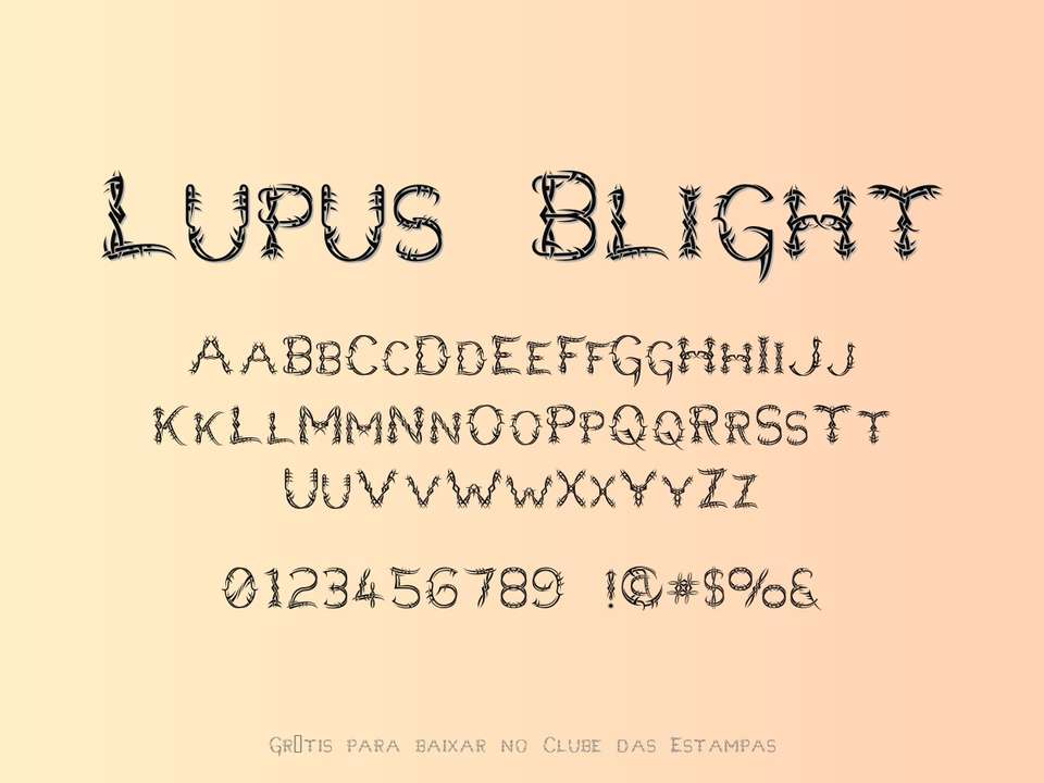 Fonte Lupus Blight Grátis Para Baixar