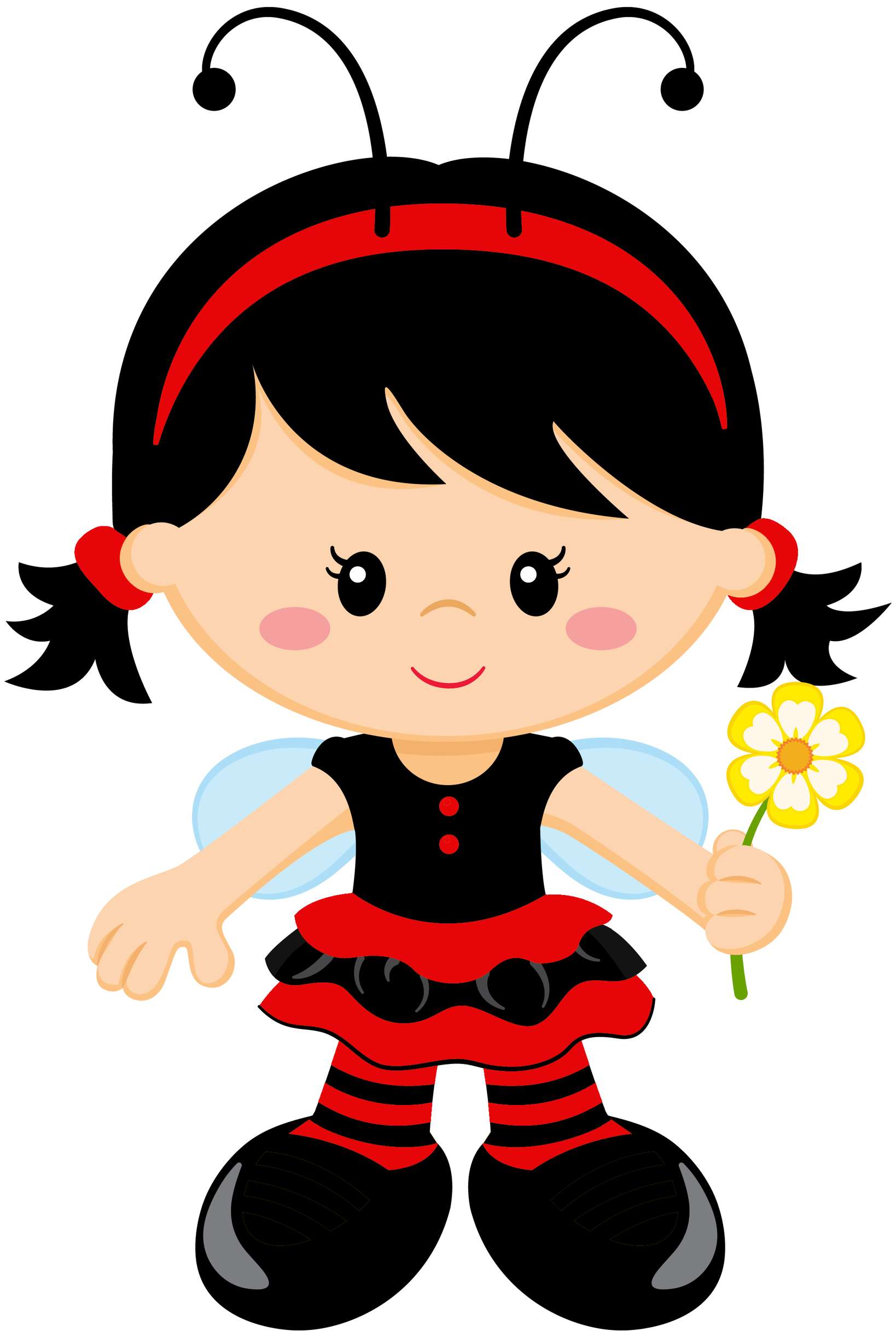 Elemento Joaninha Fofa Cute Png (12)