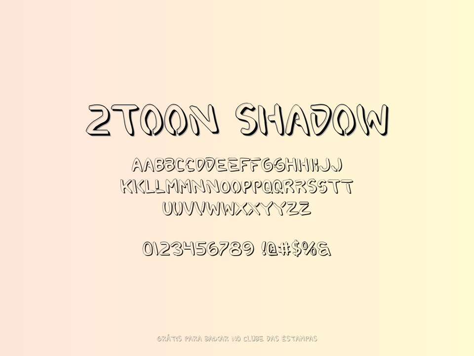 Fonte 2toon Shadow Grátis Para Baixar