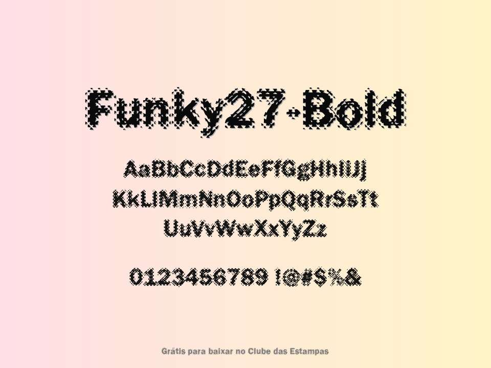 Fonte Funky27 Bold Grátis Para Baixar