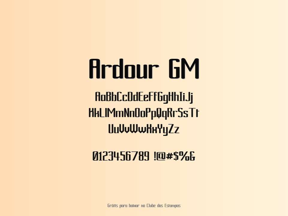Fonte Ardour Gm Grátis Para Baixar