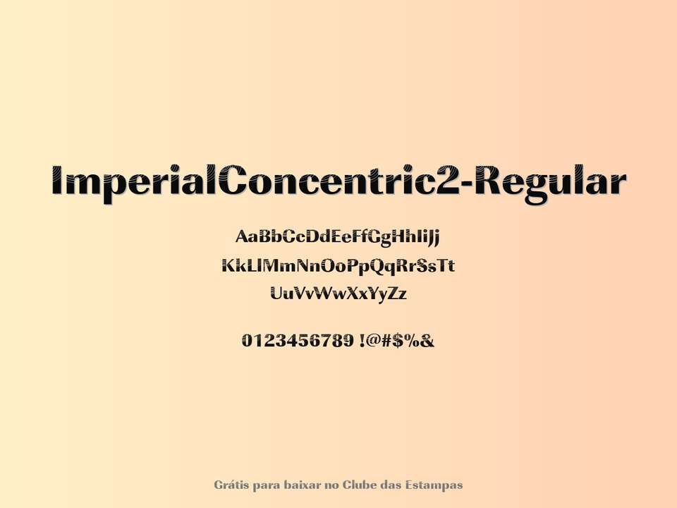 Fonte Imperialconcentric2 Regular Grátis Para Baixar