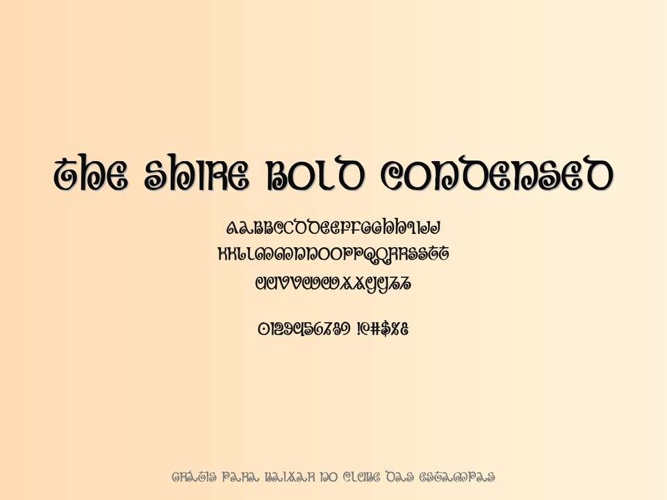 Fonte The Shire Bold Condensed Grátis Para Baixar