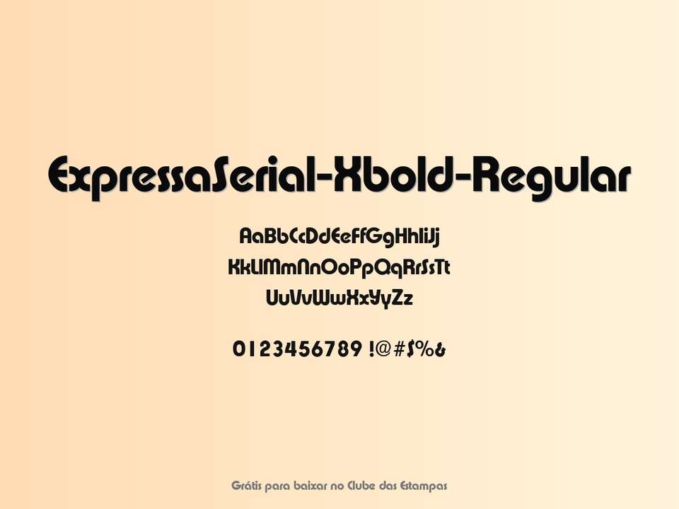 Fonte Expressaserial Xbold Regular Grátis Para Baixar