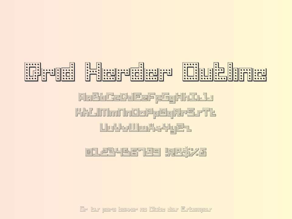 Fonte Drid Herder Outline Grátis Para Baixar