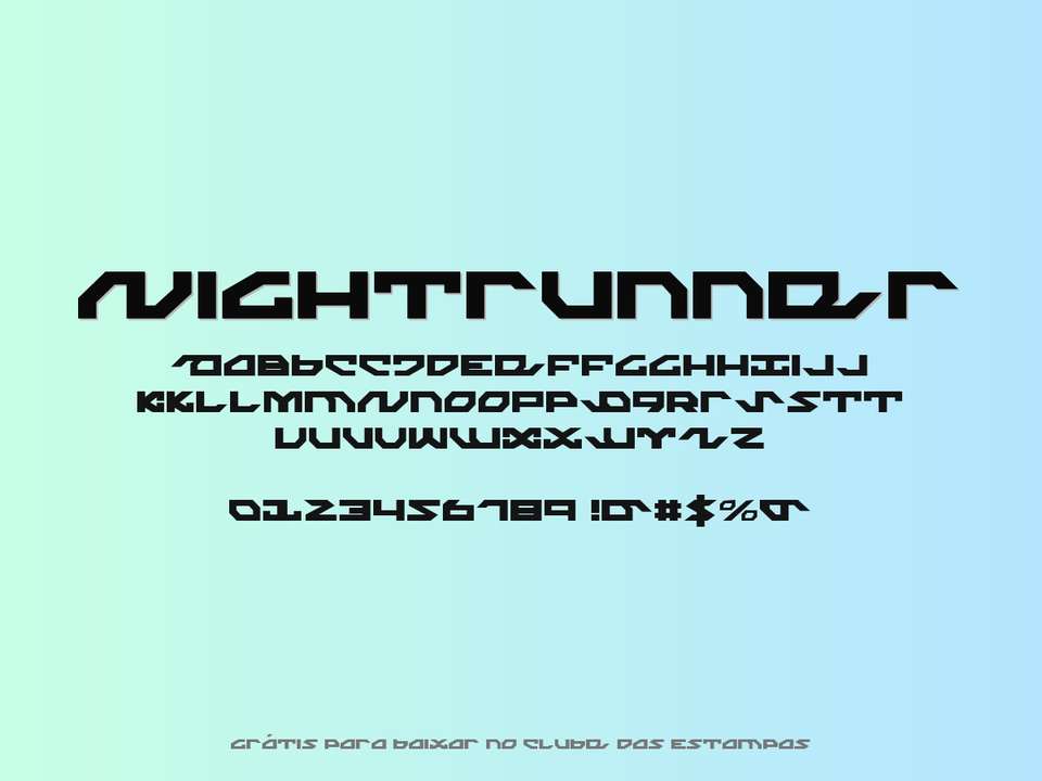 Fonte Nightrunner Grátis Para Baixar