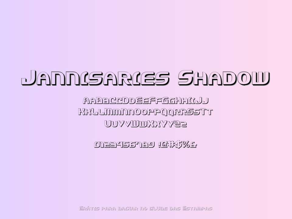 Fonte Jannisaries Shadow Grátis Para Baixar