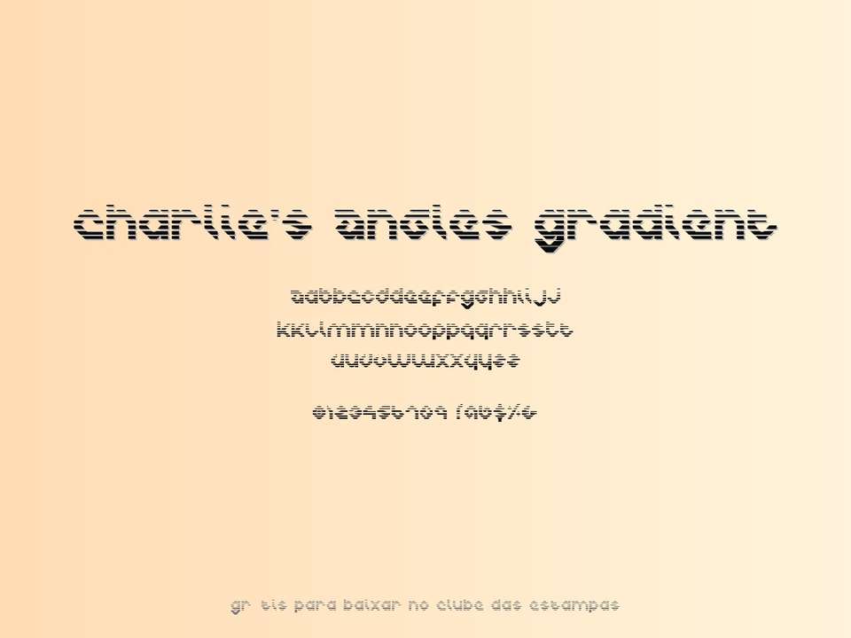 Fonte Charlie's Angles Gradient Grátis Para Baixar