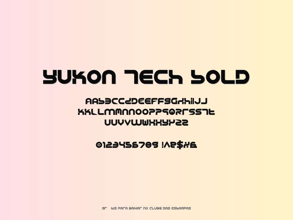 Fonte Yukon Tech Bold Grátis Para Baixar