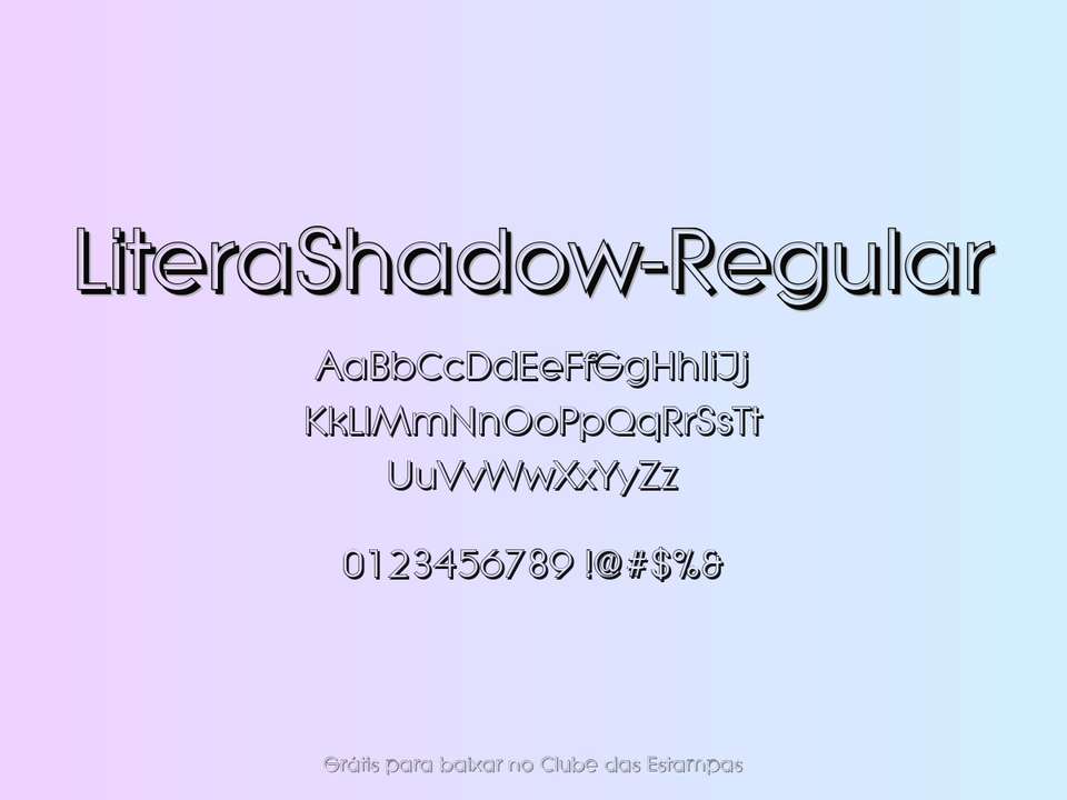 Fonte Literashadow Regular Grátis Para Baixar