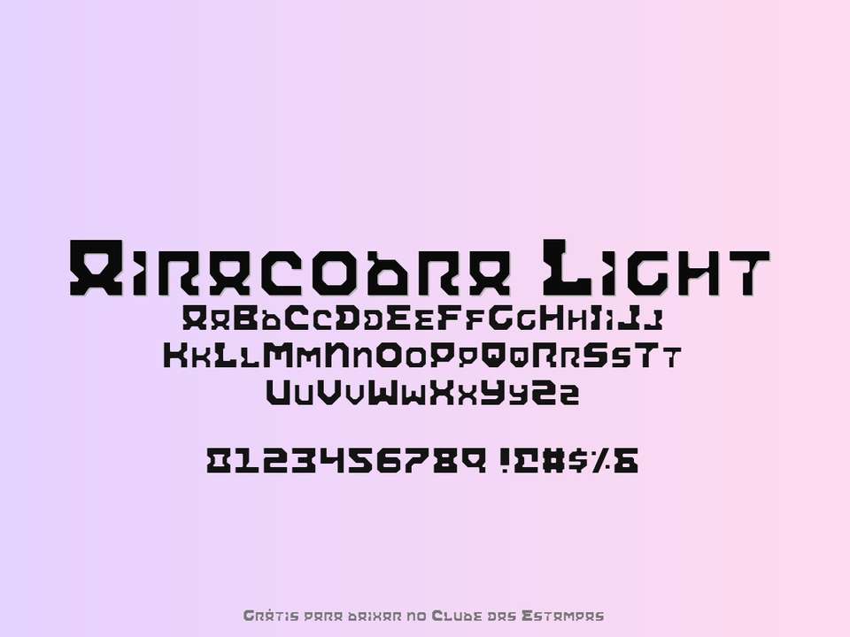 Fonte Airacobra Light Grátis Para Baixar
