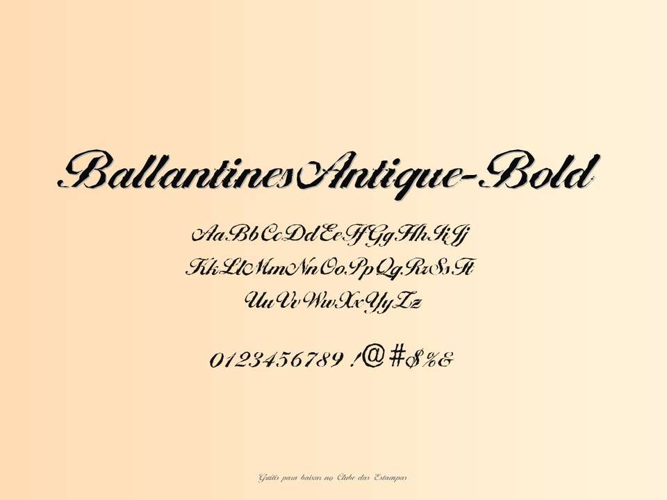 Fonte Ballantinesantique Bold Grátis Para Baixar