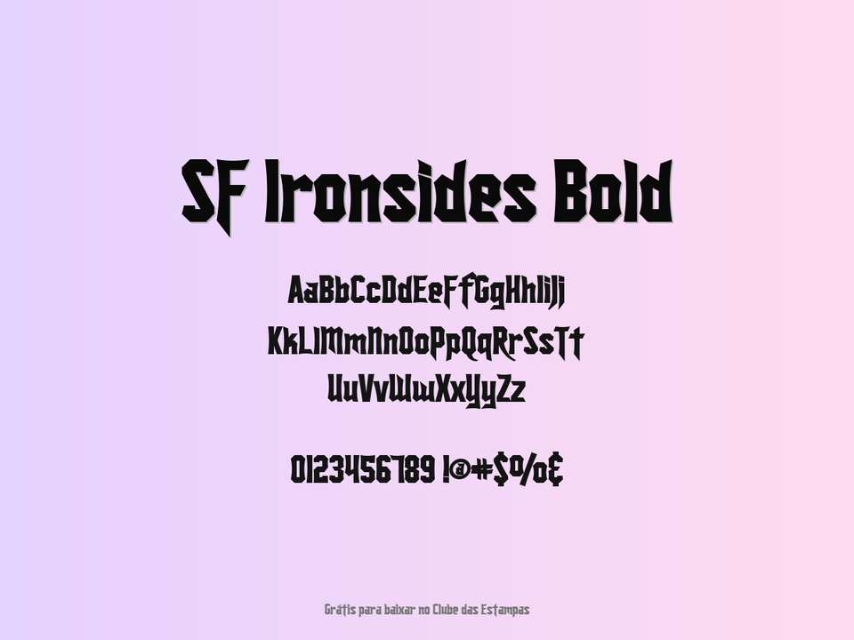 Fonte Sf Ironsides Bold Grátis Para Baixar