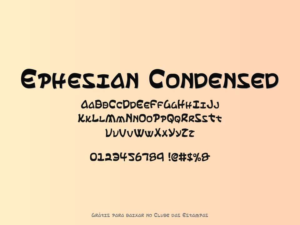 Fonte Ephesian Condensed Grátis Para Baixar