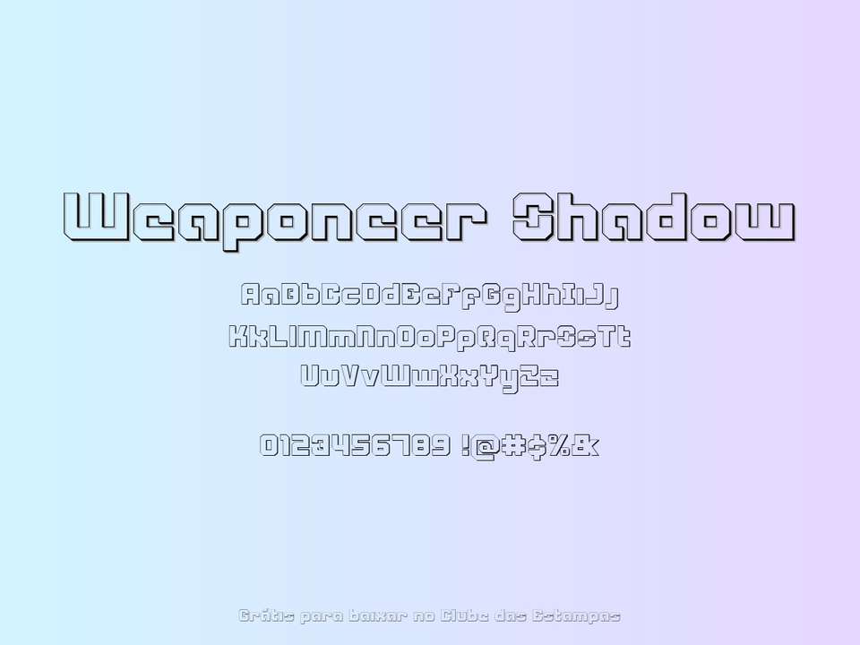 Fonte Weaponeer Shadow Grátis Para Baixar