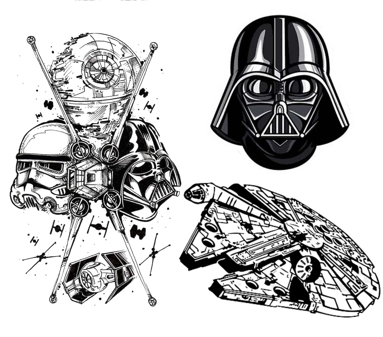 Ilustração De Personagens E Naves Star Wars Star Wars Png Arte Para Caneca Grátis Pra Baixar