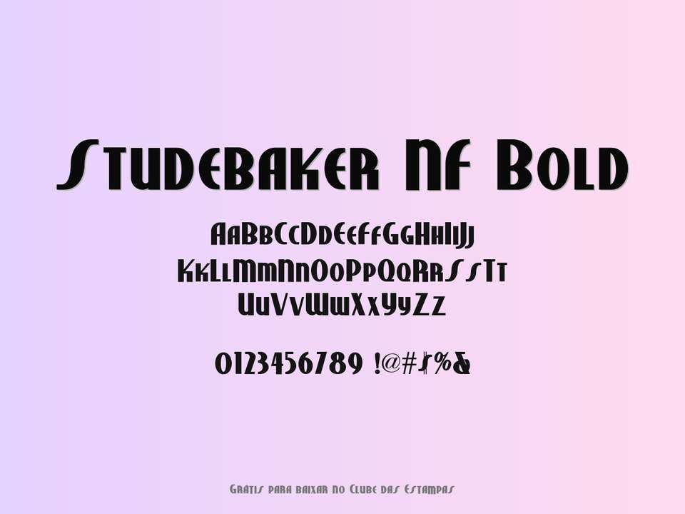 Fonte Studebaker Nf Bold Grátis Para Baixar