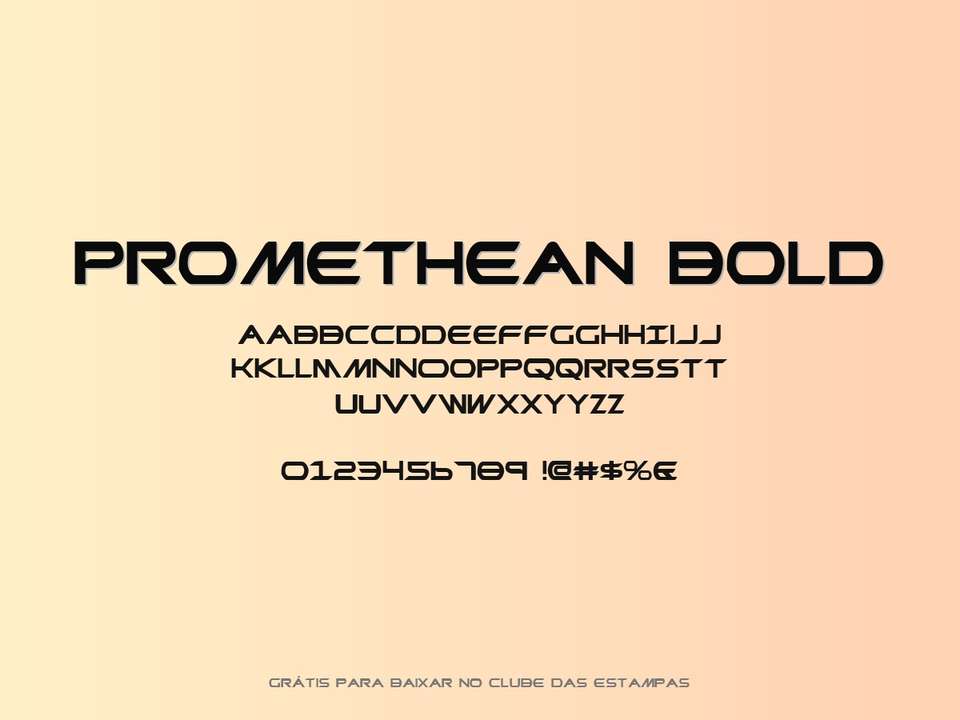 Fonte Promethean Bold Grátis Para Baixar