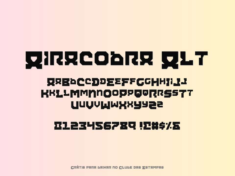 Fonte Airacobra Alt Grátis Para Baixar