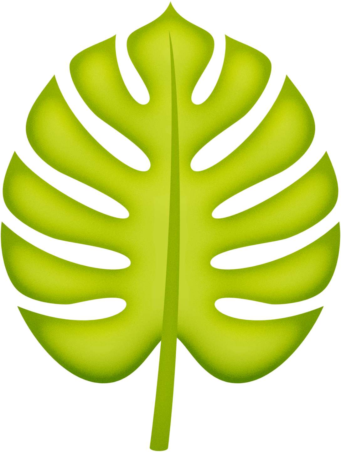 Elemento Folha Costela De Adão Png (1)