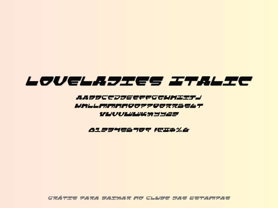 Fonte Loveladies Italic Grátis Para Baixar