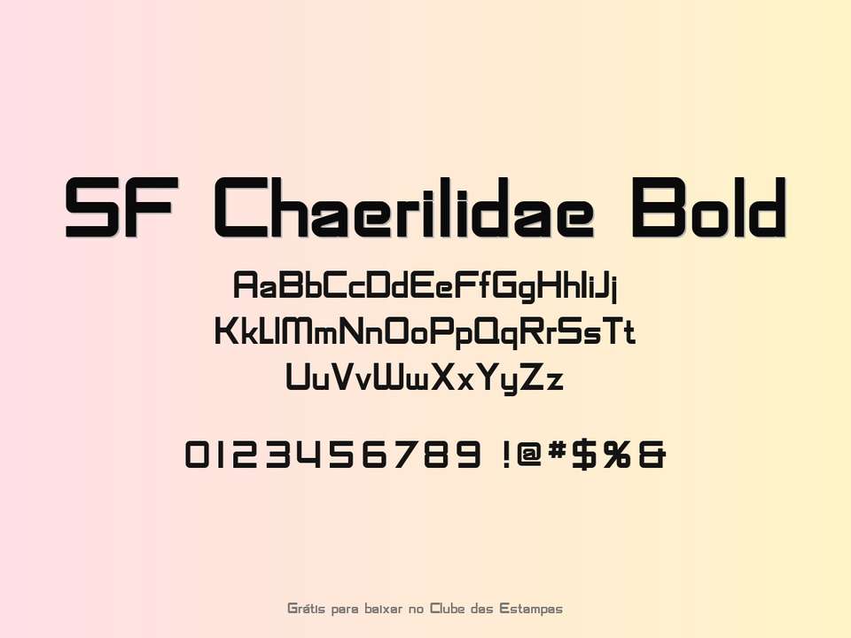 Fonte Sf Chaerilidae Bold Grátis Para Baixar